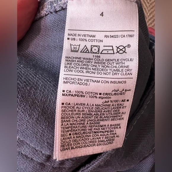 Old Navy Women's Wide Leg Utility Pants in Slate Blue/Wintery Waters Size 4 - Picture 13 of 14